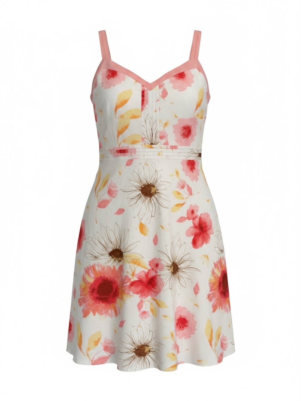 Women's Ann Taylor Floral Dress Light Weight Feminine Size 14